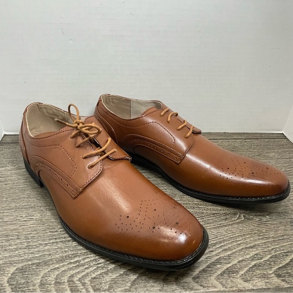 Majestic Collection Men's Brown Oxford  Dress Shoes size 10. NWOT. Leather. - Picture 3 of 10